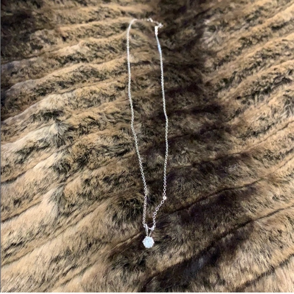 A SET - CZ solitaire ring & solitaire necklace-Ring Size 7- Necklace 16” A53/A58 - Picture 11 of 13